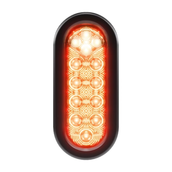Fiesta 6" Oval LED Combo Stop Tail Turn & Reverse Light